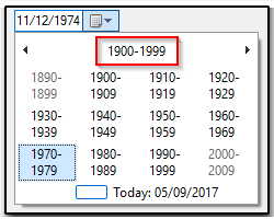 decades in current century selector